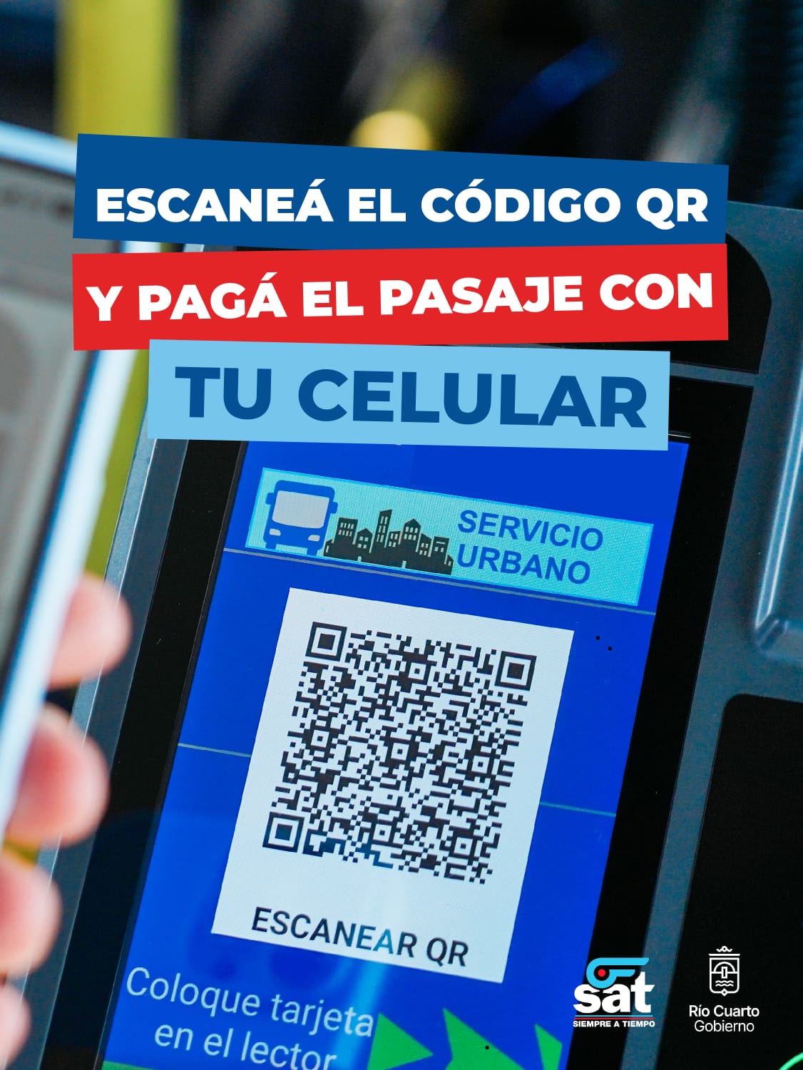 La SAT incorpora el pago con código QR en todas sus unidades y moderniza el sistema de transporte público